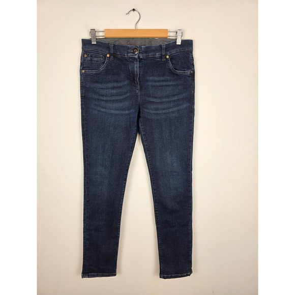 BRUNELLO CUCINELLI Women's Dark Wash‎ Slim Fit Denim Jeans Made in Italy Size 10